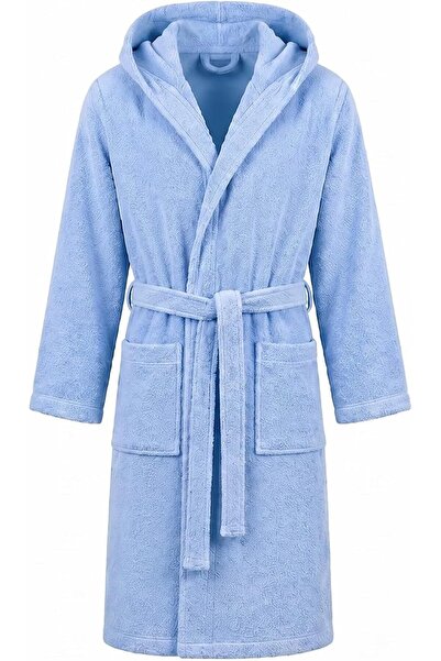 EBREEZZ Premium Cotton Terry Bathrobe with Hood, 350 GSM, Luxury Soft, for Ad...