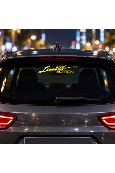 AlpiLeo Limited Edition Car Window Sticker 20×6 cm – Car Rear Window Letterin...