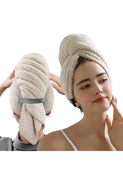 GENERAL Ekelov Microfiber Hair Towel Dark Brown 100X60Cm 1 Piece Quick Dry Su...