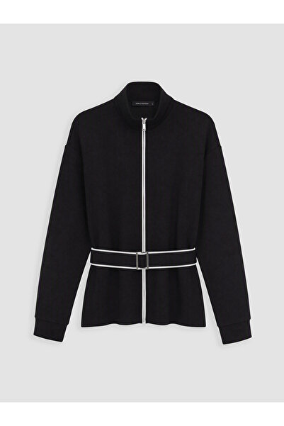 LC Waikiki Özmarka New Season Black Belted Soft Touch Women's Cardigan