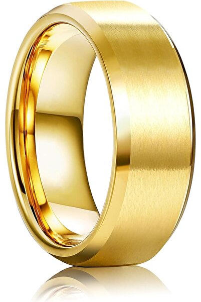 Generic 8MM Stainless Steel Wedding Band Ring for Men & Women - Matte Finish ...