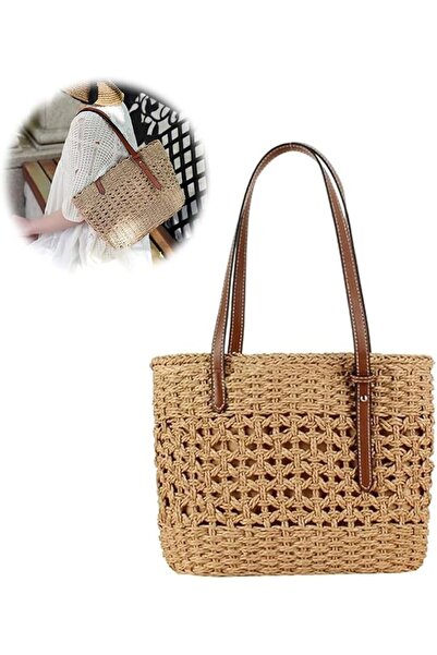 AZONEE Women's Straw Tote Bag, Handwoven Summer Beach Handbag, Large Capacity...