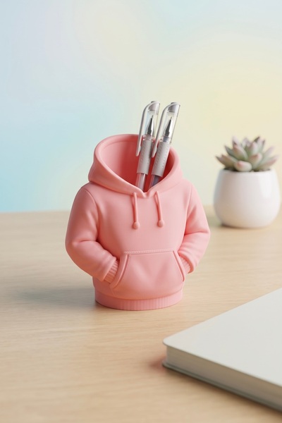 Kapüşonlu Sweatshirt Masaüstü Kalemlik ve Organizer