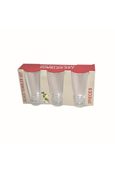 Generic Transparent glass cup set, 3 pieces, 256 ml Z9082