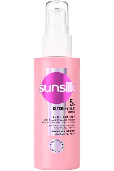 Sunsilk سيروم يترك على الشعر، لومينوس 100، يغلق بصيلات الشعر لمعانًا أكبر 5 أ...