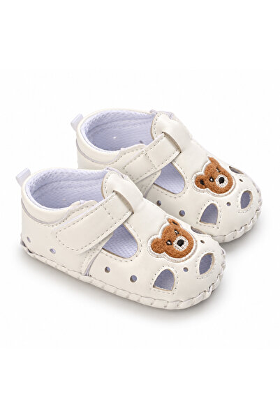 Hibobi Premium EU18-19 Baby Sandals, Cute Bear Closed-Toe Shoes with Hook-and...