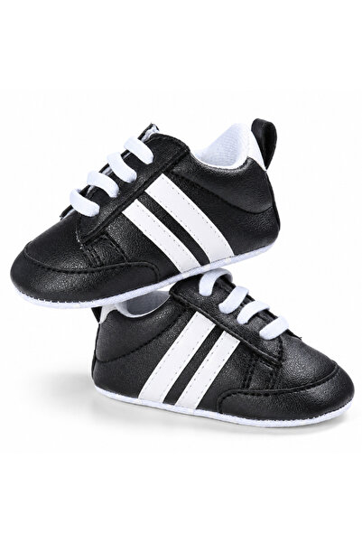 Hibobi Premium EU18-19 Baby Sneakers, Elastic Lace Shoes with Glossy Side Str...