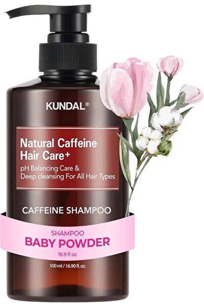 Kundal Korean Caffeine Scalp Shampoo [Baby Powder] – Sulfate-Free Hair Care w...