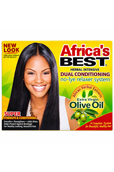 ARGAN Africa's best herbal intensive dual conditioning no lye relaxer system ...
