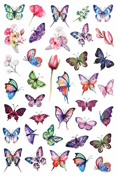 Sibelon 3D Kabartmalı Nail Art Sticker Kendinden Yapışkanlı Tırnak Sticker Ta...
