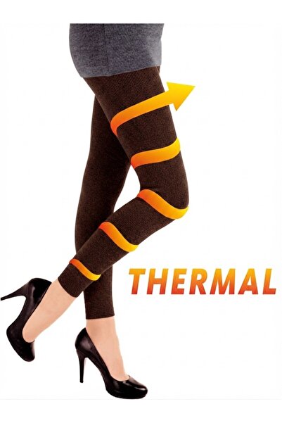 Dore Çorap Women's Thermal (200 Denier) Tights Socks - Brown