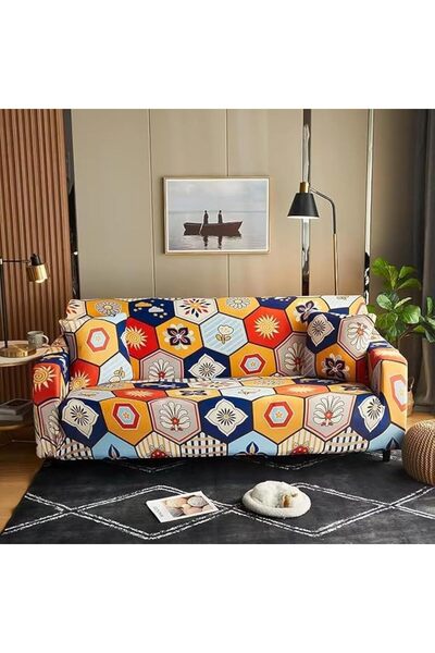 GENERAL Printed Sofa Cover Sofa Cover Stretch Sofa Cover for Seat Cushion Sof...