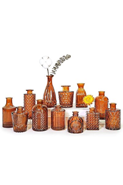 jaffiust Flower Vase, Vintage Bud Set for Centerpieces for Wedding Tables