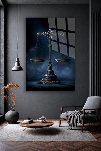 TAULART Antique Justice Scale Figurine Decorative Glass Tabletop Home Office ...