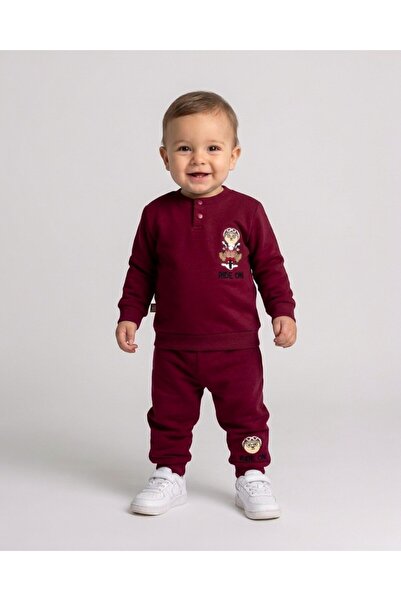 Ege Bebek Baby Boy Winter 3 Thread Yarn Rastered Ride on Printed 6-9-12-18-24...