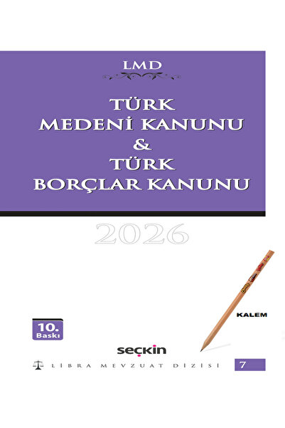 Seçkin Yayıncılık Libra Mevzuat Dizisi Türk Medeni Kanunu & Türk Borçlar Kanu...