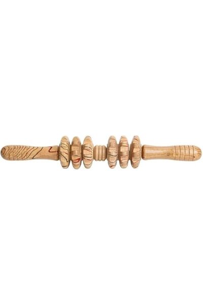 Spa System Wooden Massage Wand 9 Heads Roller for Muscle Pain Relief