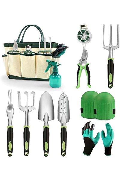 GENERAL 10PCS Garden Tools Set,Andgogo Garden Tools Kit,Gardening Tools Inclu...