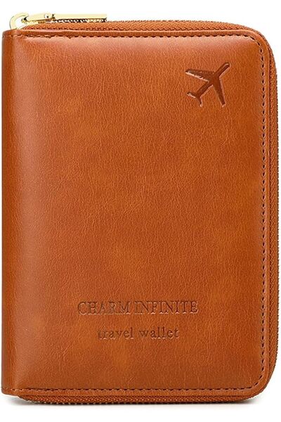 KASTWAVE Passport Holder Covers Case, RFID Blocking Waterproof PU Leather Tra...