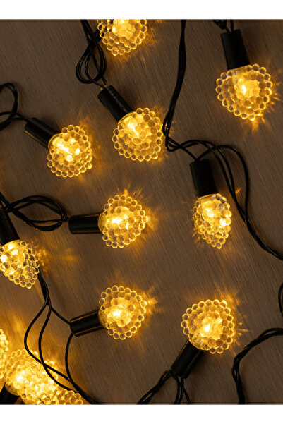 Lawazim 50-LED Heart-Shaped String Lights - 7m Fairy Lights with BS/UK Plug f...