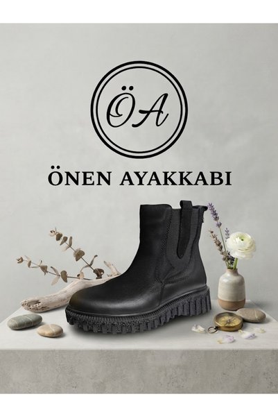 Venüs YAĞLI DERİ DÜZ TOPUK RAHAT BOT