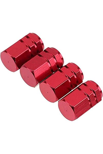 Generic 4 Pcs Aluminum Tire Wheel Rims Stem Air Valve Caps Tyre Cover Car Red