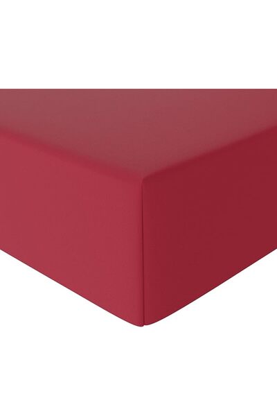 Amazon basics Microfiber Fitted Sheets, Burgundy, 140 x 200 x 30 cm