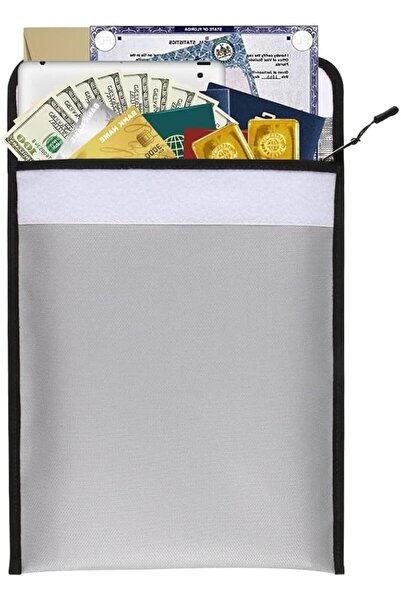 AOMIGE Large Thickening Fireproof Waterproof Document Bags with Zipper Folder...
