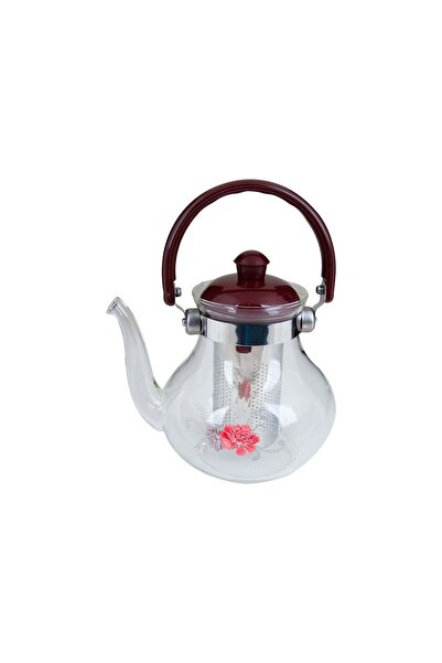 Generic Glass Teapot with Stainless Steel Infuser 1200 ml, Item No. F7042