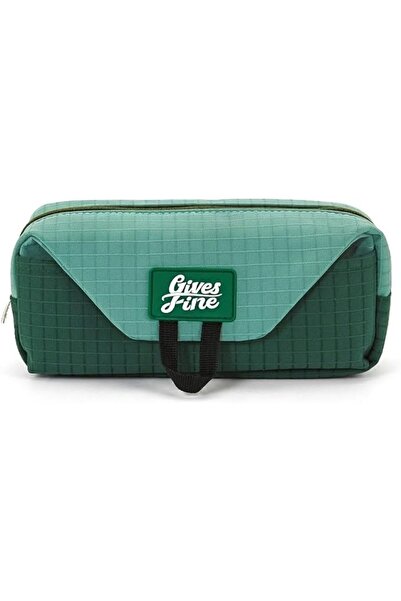 EXCEFORE Large Pencil Case Pouch, Multifunctional Student Pen Bag, Green Stat...