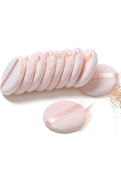 KASTWAVE Cosmetic Powder Puff, 10 Pieces Soft Face Powder Puff Soft Sponge Ro...