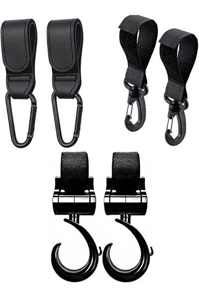 GENERAL 6 Pcs Baby Stroller Hooks for Hanging Diaper Bags – Mommy Bag and Con...