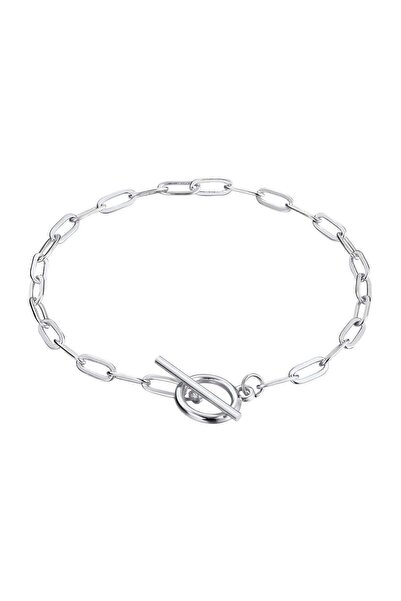 Generic Brand Silver Link Toggle Bracelet - Stainless Steel
