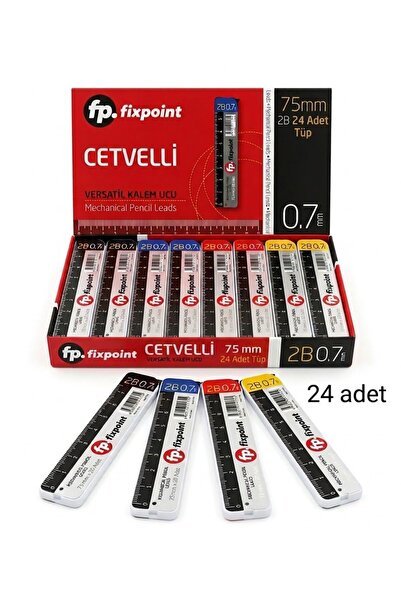 FixPoint Cetvelli Versatil Kalem Ucu 75 mm 2B 0.7 - 24 Adet