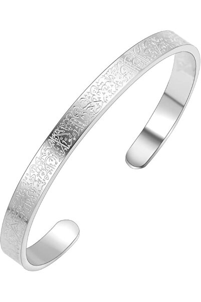 GENERAL Classic Fashionable Engraved Stainless Steel Bracelet, Adjustable Loo...
