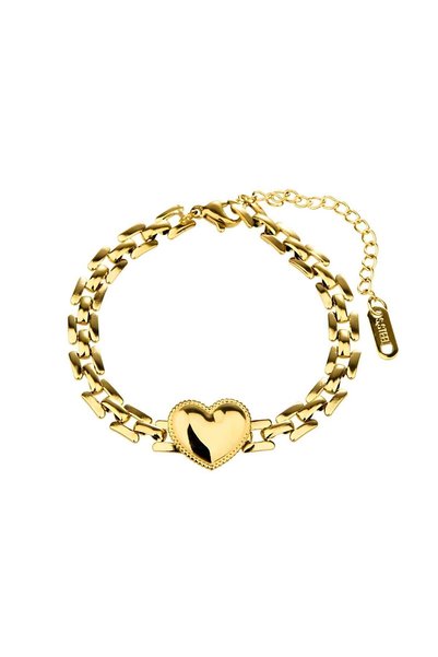 Generic Brand Aurelia Bold Heart Bracelet - 18K Gold-Plated, Waterproof & Hyp...