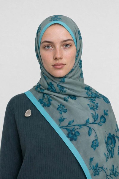 Mooncorn Elstan Desen Hebei Silk Shawl