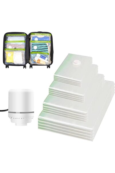 GENERAL 16 Vacuum Storage Bags with Electric Pump, 4 Jumbo 4 Large 4 Medium 4...