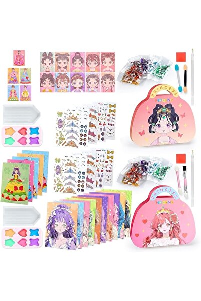 GENERAL Art Craft Activity for Kids, 3 in 1 Make Up on Paper DIY Girls Toys a...