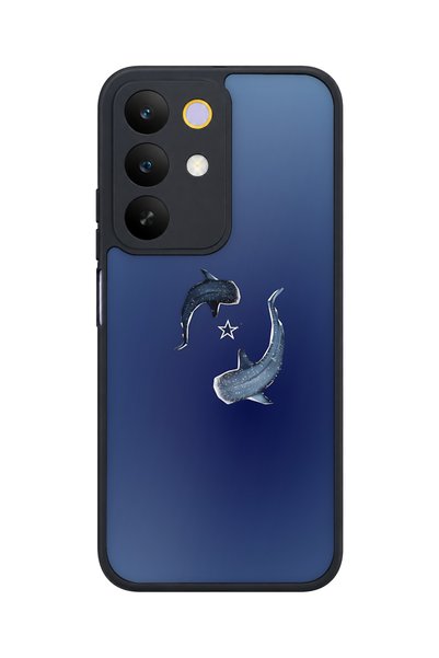 realme C85 5g Compatible Blue Whale Patterned Camera Protected Shockproof Case