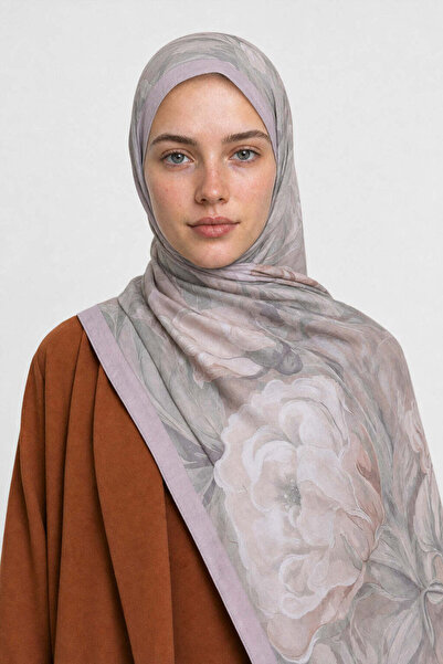 Mooncorn Mauve Desen Neo Crash Shawl
