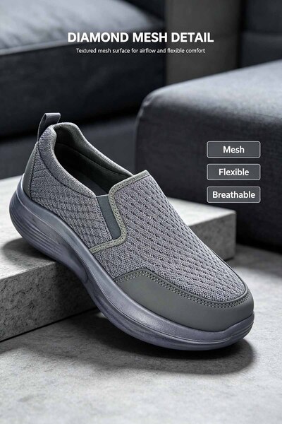 Najd Trend Mall Distinctive Italian Designer Mens Urban Walking Sneakers Brea...