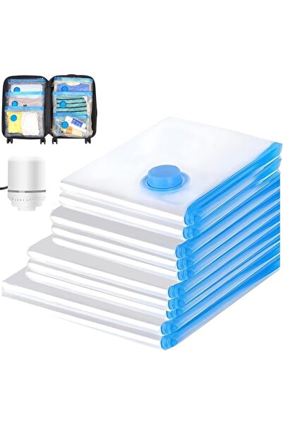 GENERAL 10 Vacuum Storage Bags with Electric Pump, 2 Jumbo 3 Large 3 Medium 2...