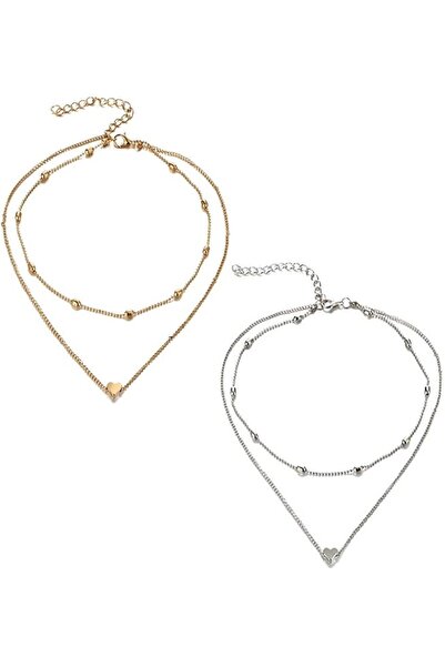 GENERAL YouBella Jewellery Stylish Combo of Two Necklace Chains for Women and...