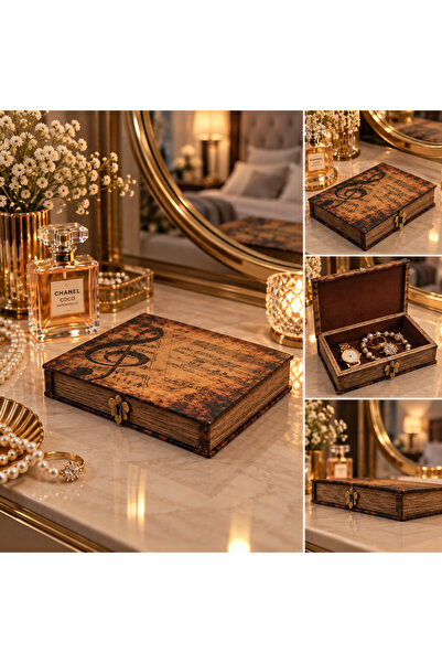 Banum Luxury İstanbul Kitap Görünümlü Dekoratif Saklama Kutusu