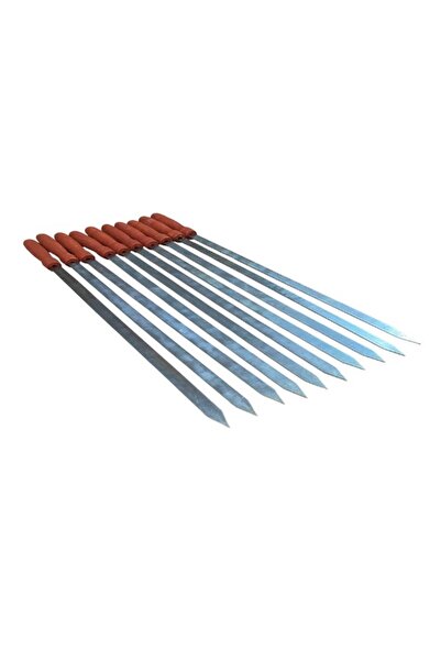 mobilreyon 12 Adet Ahşap Saplı Adana Kıyma Şiş , Kebap Şiş , boy : 55 cm - Eni : 1.6 cm