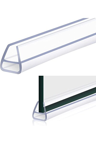 ELECDON Glass Door Seal Strip, Frameless Glass Shower Door Sweep, Door Bottom...