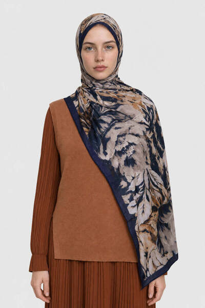 Mooncorn Mauve Desen Neo Crash Shawl