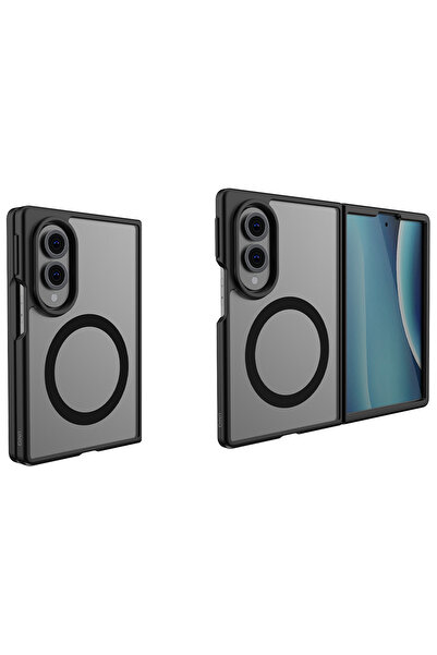 UNIQ Better By Design Samsung Galaxy Z Fold 8 Kılıf Parmak İzi ve Leke Tutmaz Veren Serisi Buzlu Transparan Magsafe Kapak