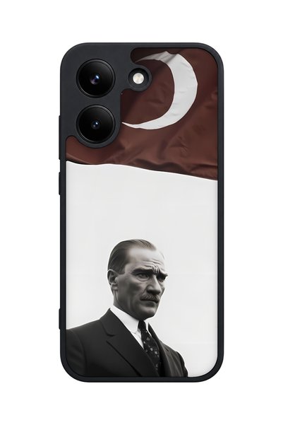 POCO X8 Pro Compatible Flag Pattern Camera Protected Shockproof Case